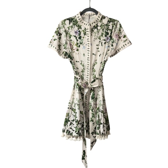 Alice and Olivia Lucy Ivy Romance Mini Shirtdress - Picture 3 of 13